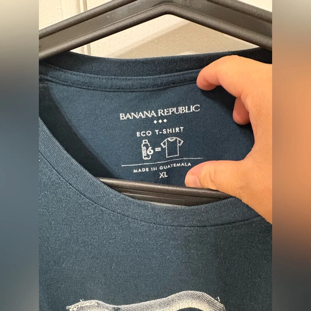 Banana Republic Dark Teal Telescope Graphic Tee